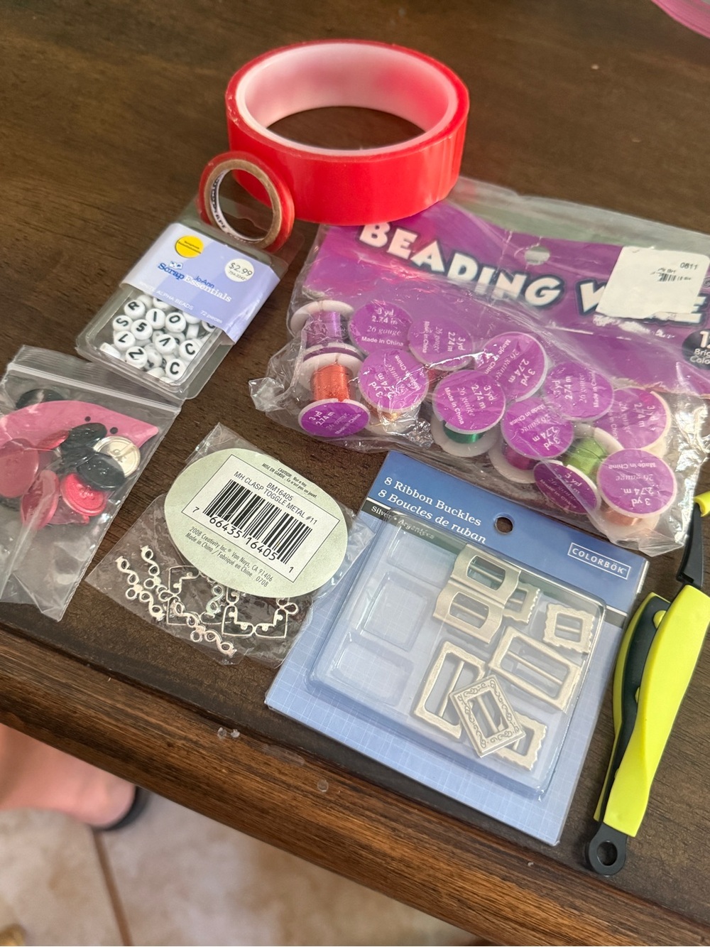 Mixed Jewelry Making /scrapbook Supply Lot.
